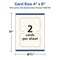 Avery 4" x 6" Rectangle Flourished Edge, Matte Ivory Postcards